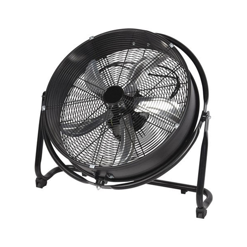 3000 CFM 18” High Velocity Portable Floor Fan with 3 Fan Speeds and Long-Lasting Ball Bearing Motor - Black